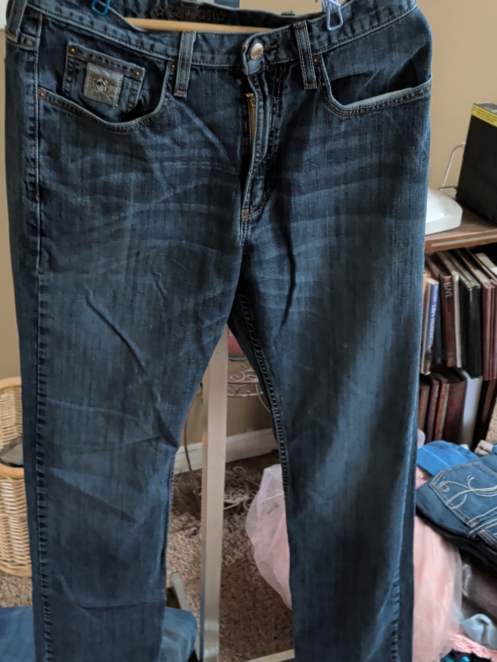 Cinch Men's Straight Jeans in Dark Blue Wash32-34